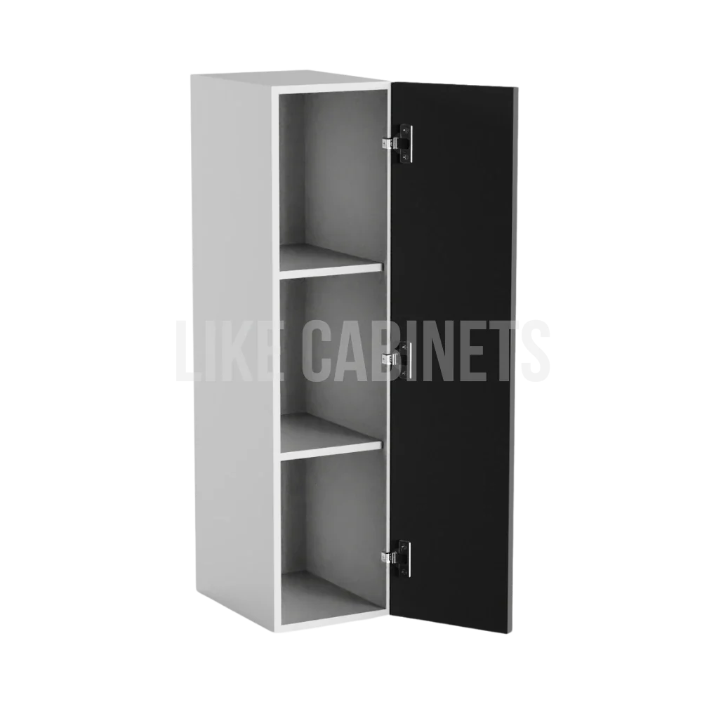 High Gloss Gray 36'' H 9"W Single Door Wall Cabinet