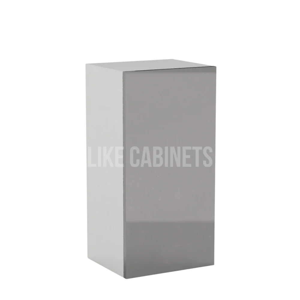 High Gloss Gray 36'' H Single Door Wall Cabinet