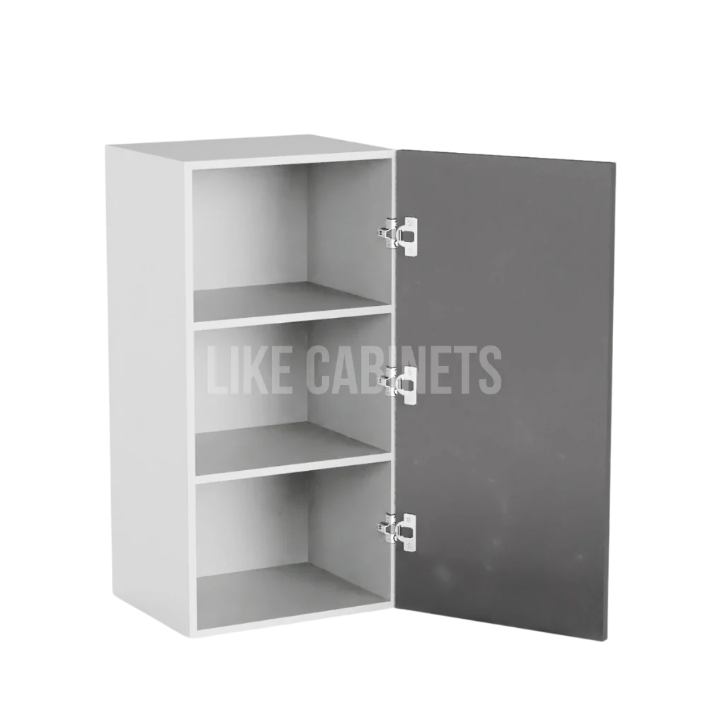 High Gloss Gray 36'' H Single Door Wall Cabinet