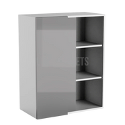 High Gloss Gray 30'' H Wall Blind Cabinet
