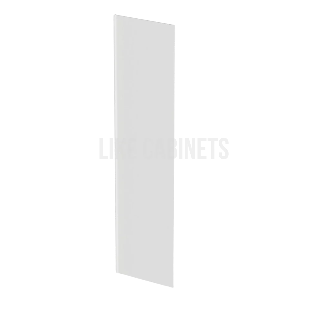 Frameless Gloss White Refrigerator End Panel Veneer