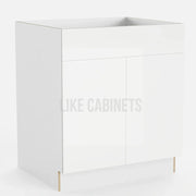 High Gloss White Sink Base 27''