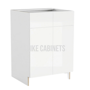 High Gloss White Single Vanity Sink Base Cabinet