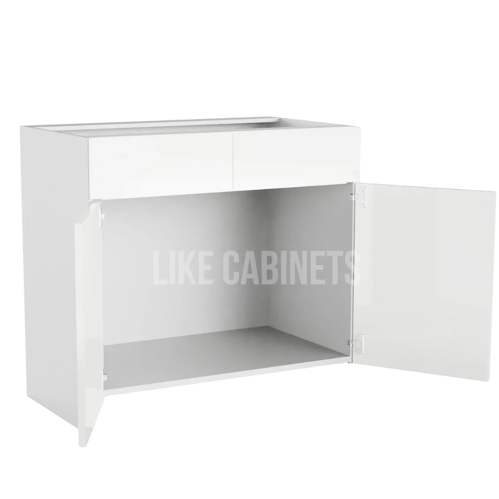 High Gloss White Vanity Sink Base Cabinet