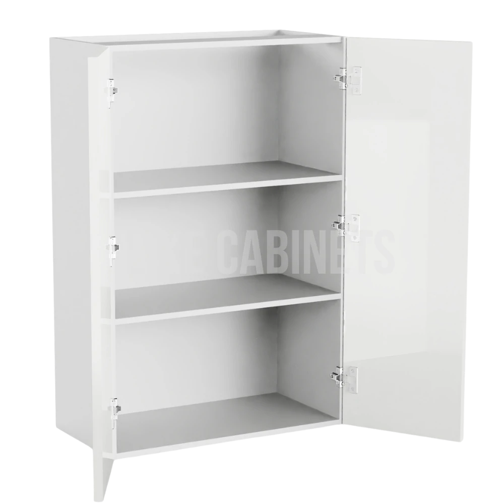 High Gloss White Double Door Wall Cabinets 36''H, 12''D