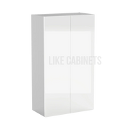 High Gloss White 24″ Diagonal Corner Wall Cabinet