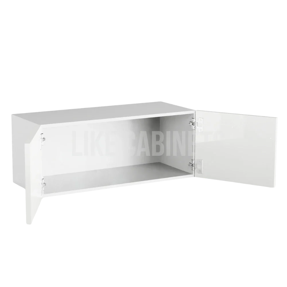 High Gloss White 12'' H Double Door Wall Cabinet