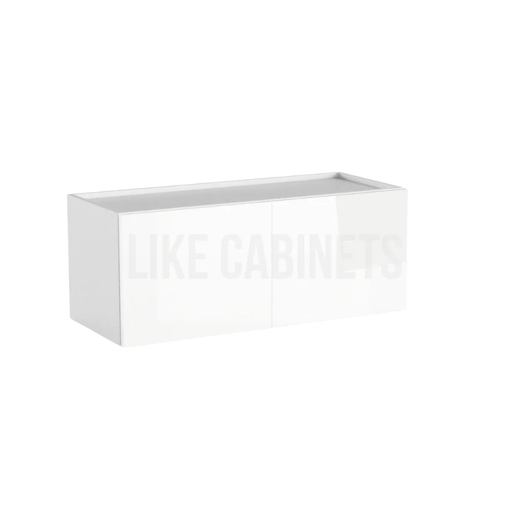 High Gloss White 15'' H Double Door Wall Cabinet
