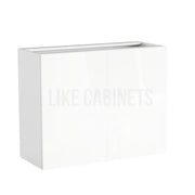 High Gloss White 24'' H Double Door Wall Cabinet