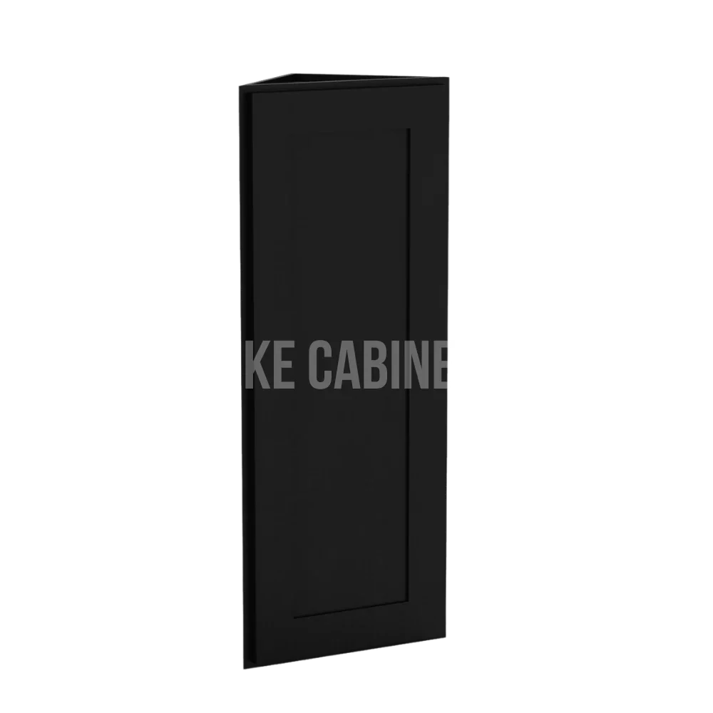 Iron Black Shaker Angle Wall Cabinet
