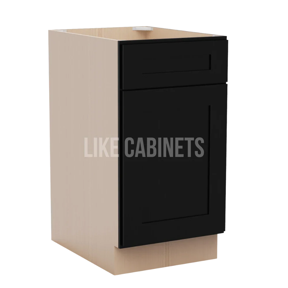Iron Black Base Cabinet with Single Door & Drawer