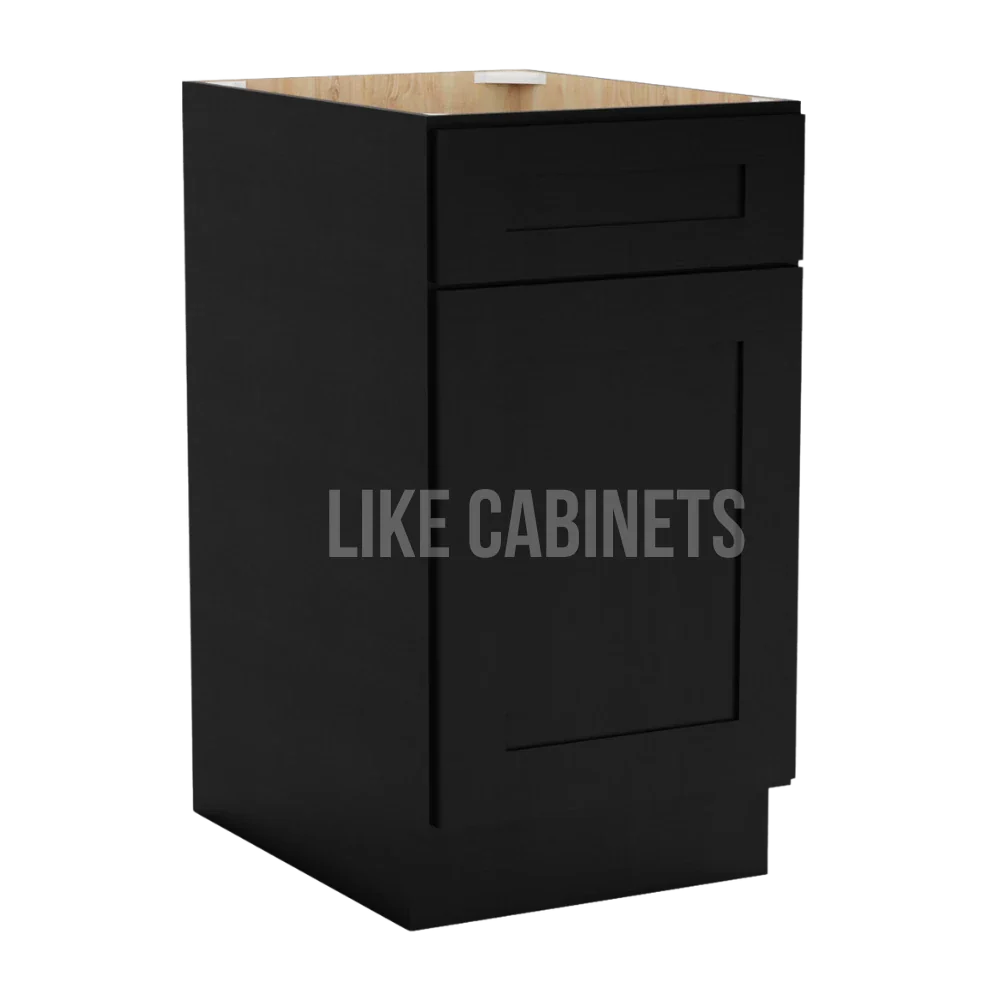 Iron Black Base Cabinet with Single Door & Drawer