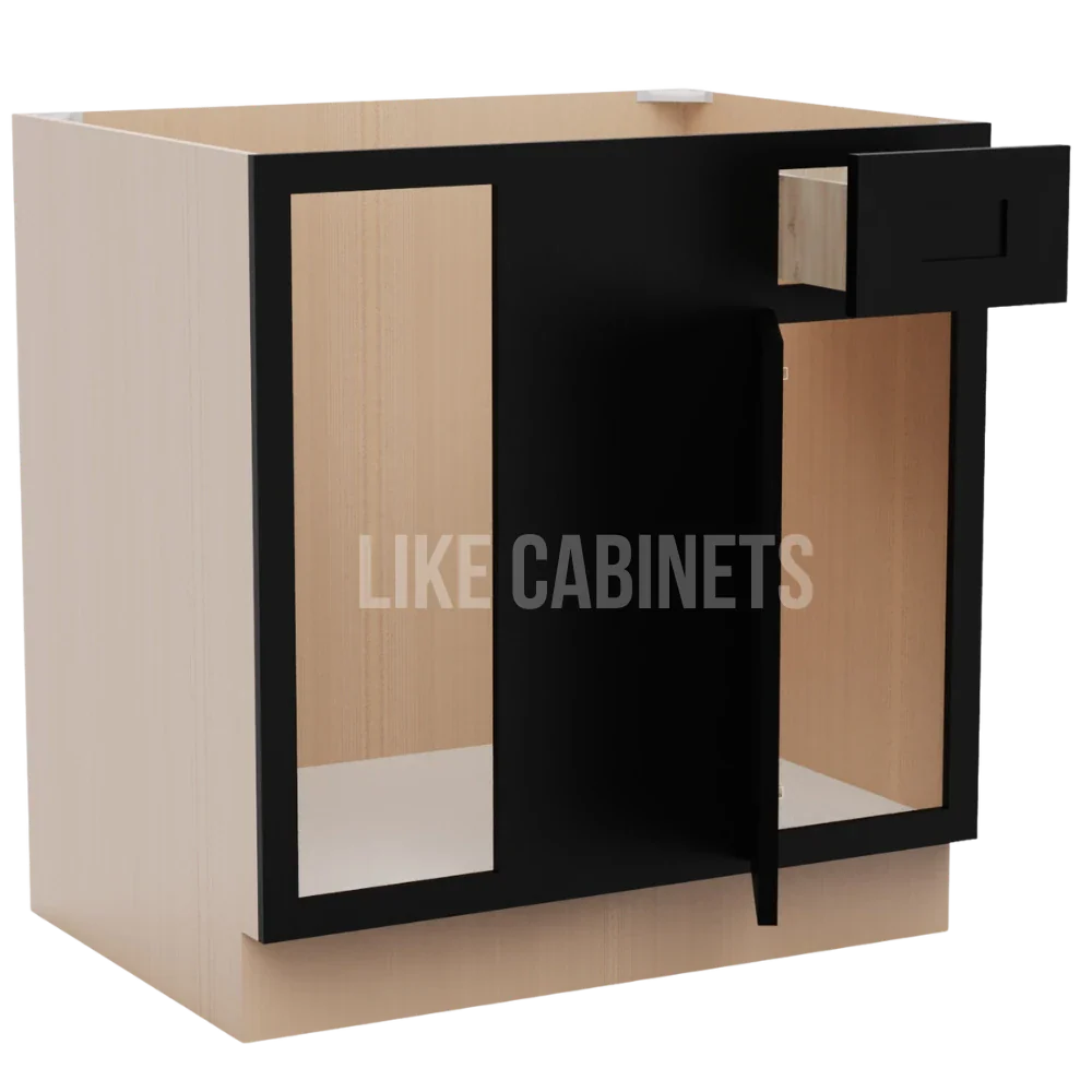 Iron Black Blind Corner Base Cabinet (L/R interchangeable)