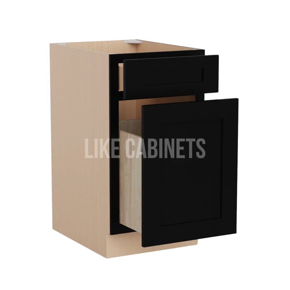 Iron Black Trash Base Cabinet