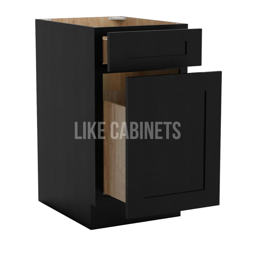 Iron Black Trash Base Cabinet