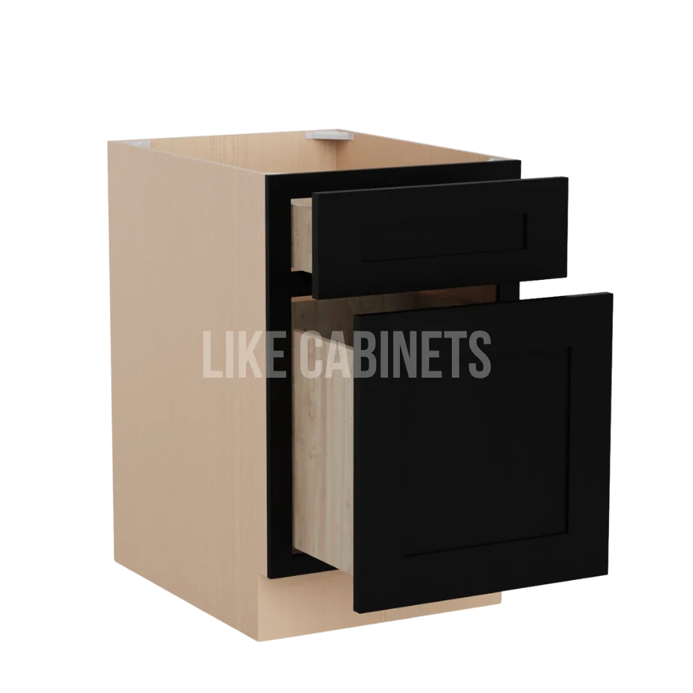 Iron Black Document File Base Cabinet