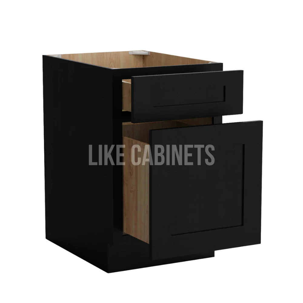 Iron Black Document File Base Cabinet