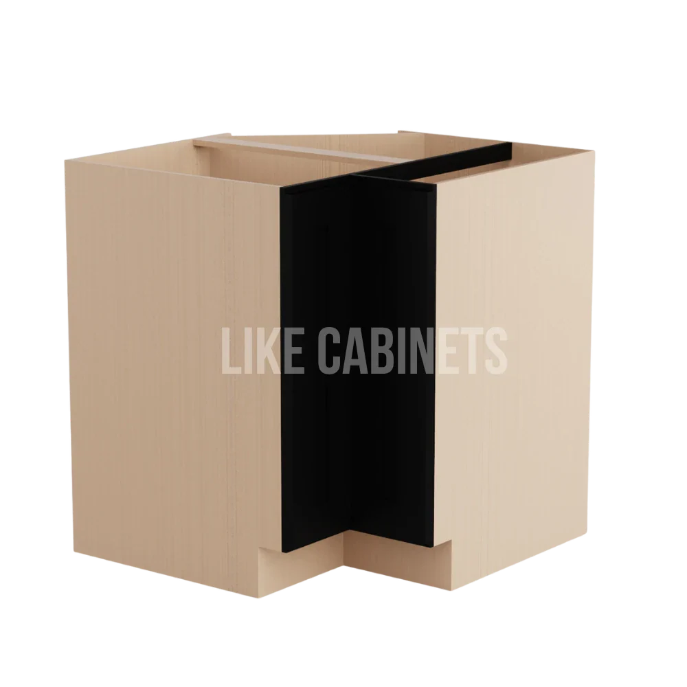 Iron Black Shaker Lazy Susan Base Cabinet