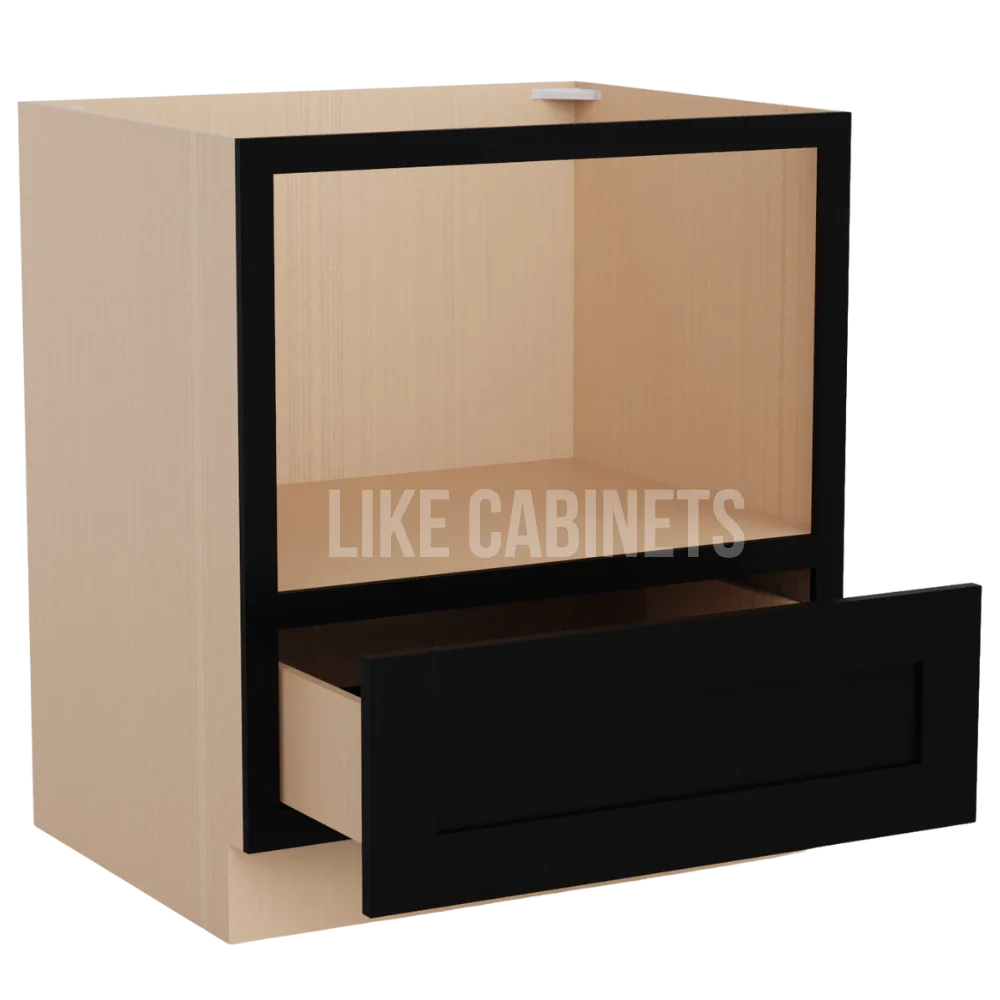 Iron Black Microwave Base Cabinet