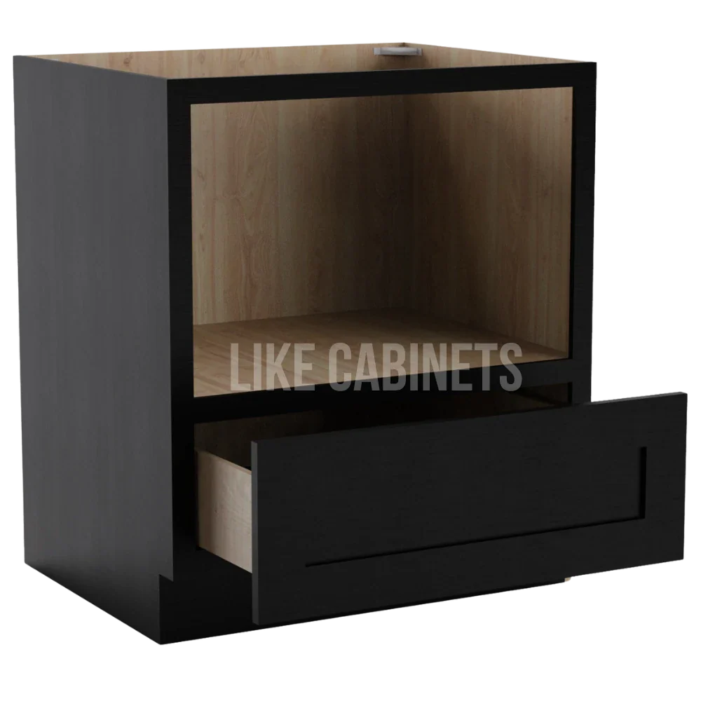 Iron Black Microwave Base Cabinet