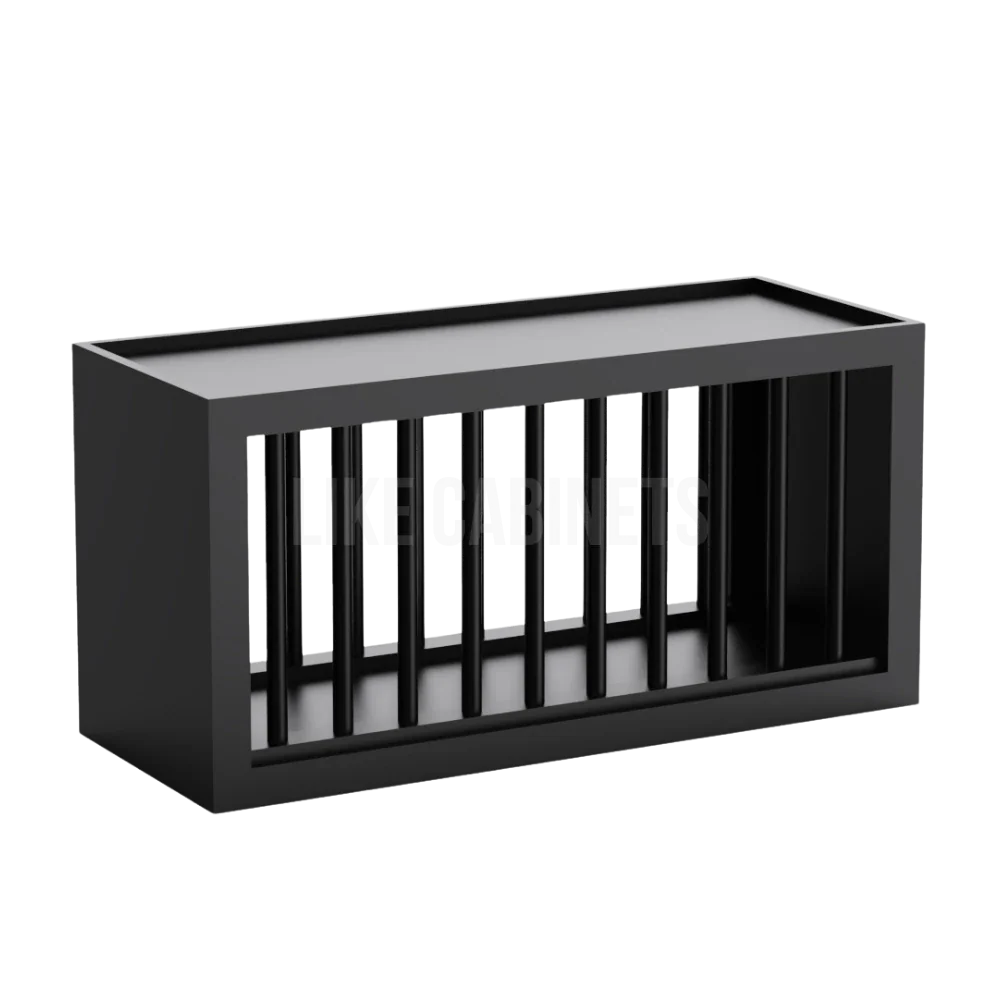 Iron Black Plate Rack