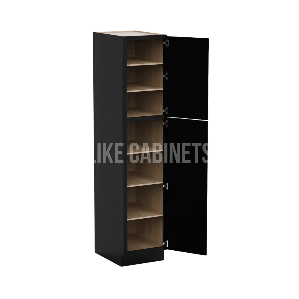 Iron Black 18'' W Utility Pantry Cabinet