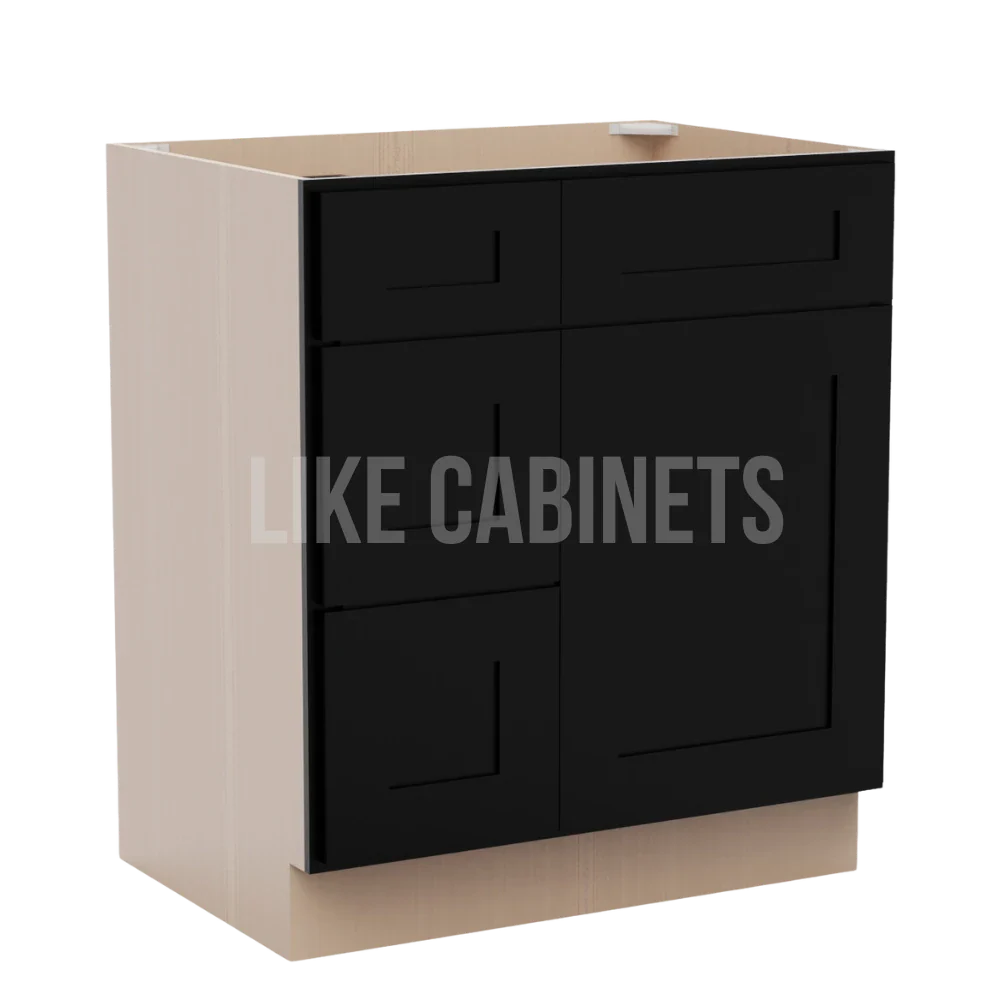 Iron Black 30'' W Vanity Combo with Drawers