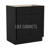 Iron Black 30'' W Vanity Combo with Drawers