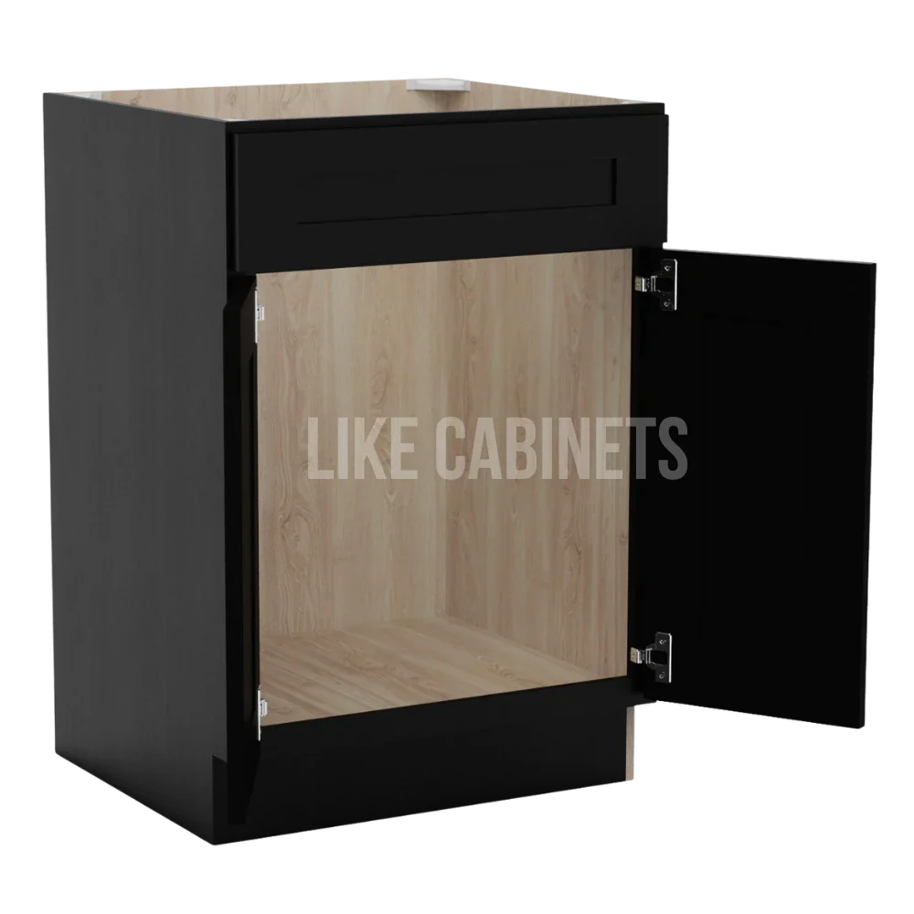 Iron Black Single Vanity Sink Base Cabinet