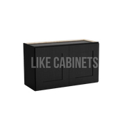 Iron Black 18'' H Double Door Wall Cabinet