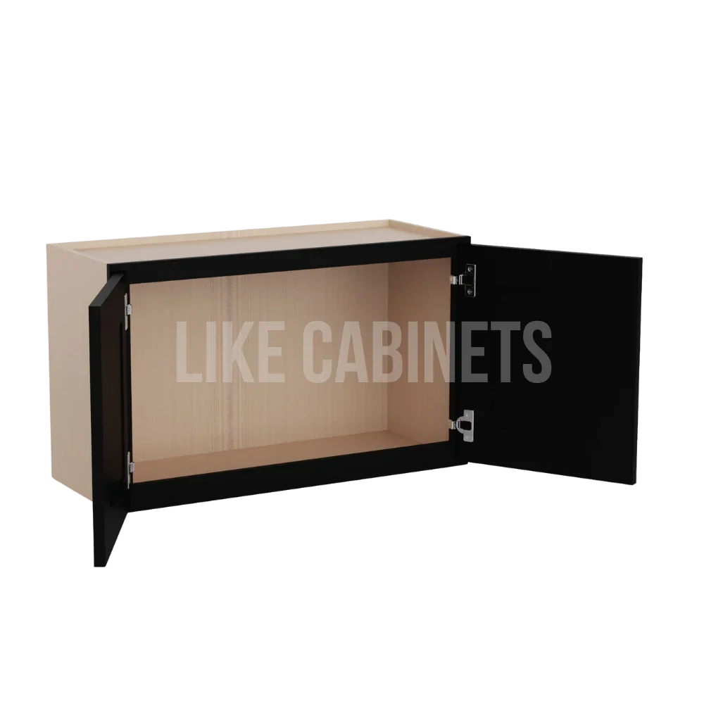 Iron Black 18'' H Double Door Wall Cabinet