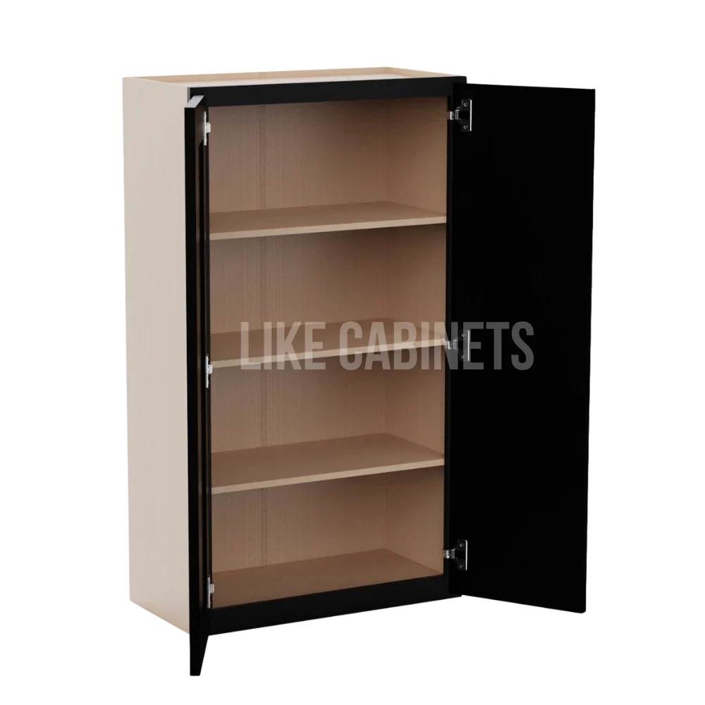 Iron Black 24″ Diagonal Corner Wall Cabinet