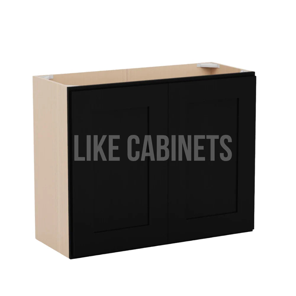 Iron Black 24'' H Double Door Wall Cabinet