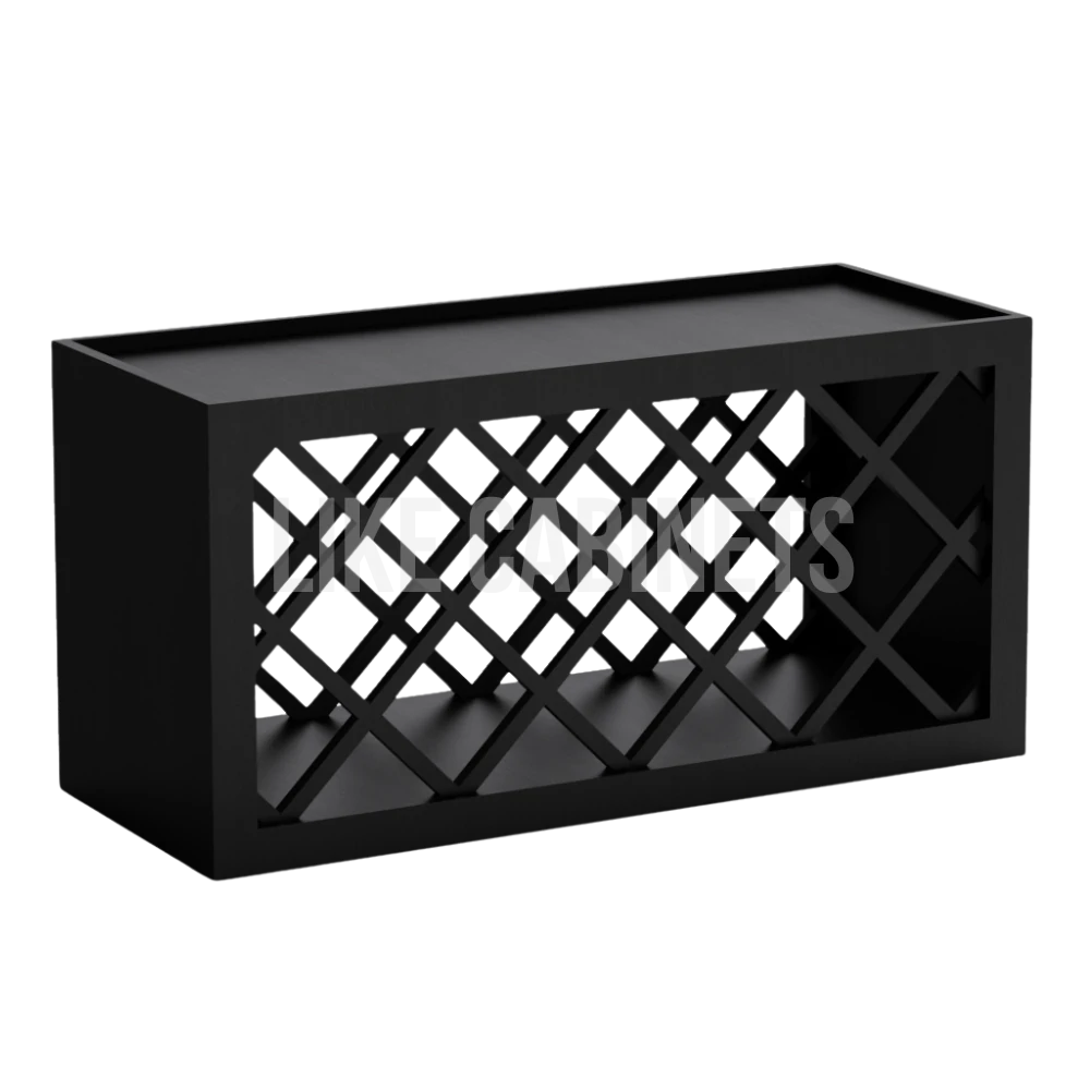 Iron Black Shaker Wine Rack