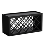 Iron Black Shaker Wine Rack