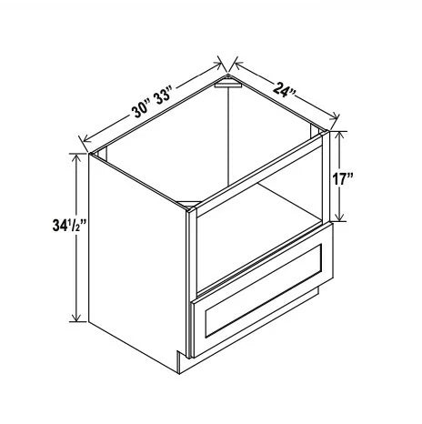 Aston Green Microwave Base Cabinet