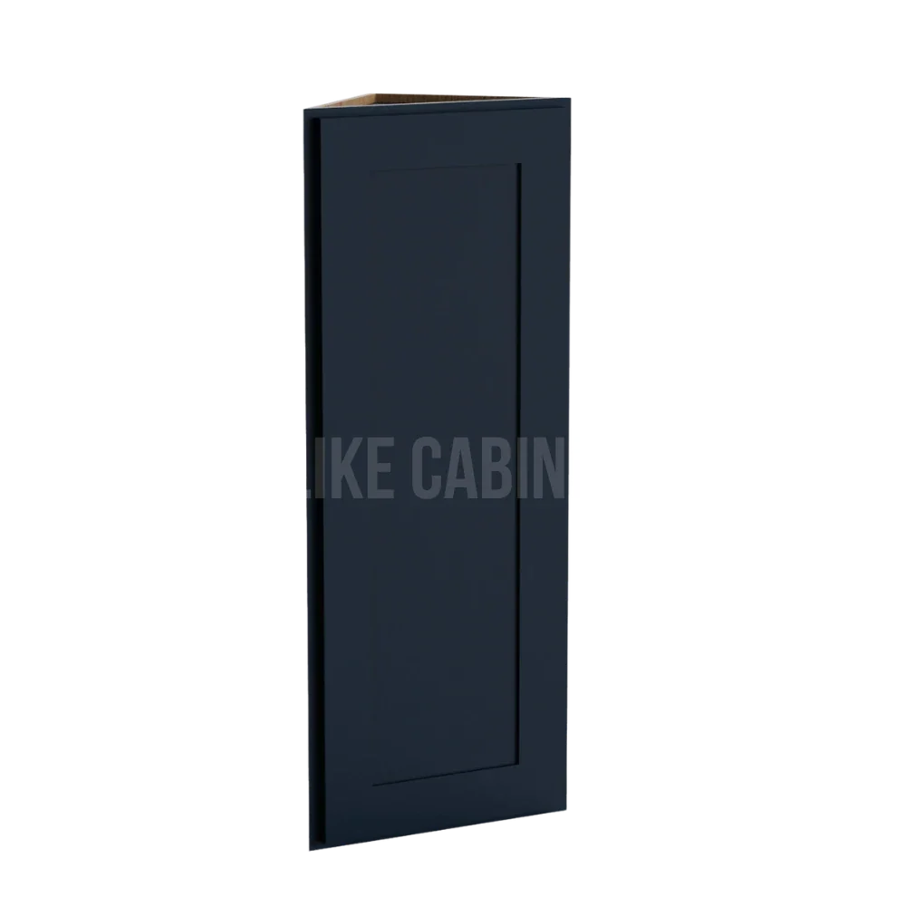 Navy Blue Shaker Angle Wall Cabinet