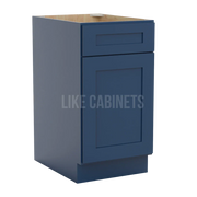 Navy Blue Cabinet with Single Door & Drawer