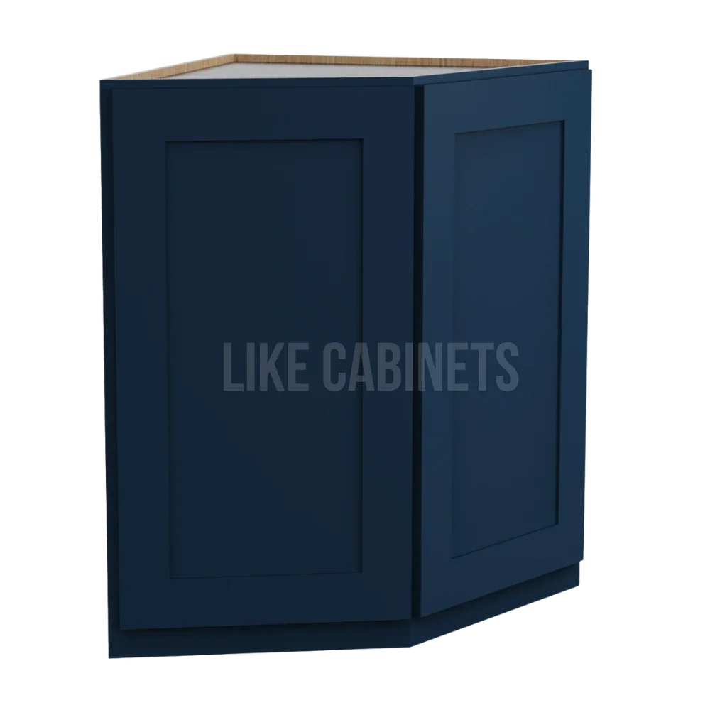 Navy Blue Shaker Base End Cabinet