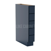 Navy Blue Shaker Base Spice Cabinet with 5 Drawers