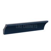 Navy Blue Shaker Cove Crown Moulding