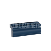 Navy Blue Shaker Light Rail Moulding