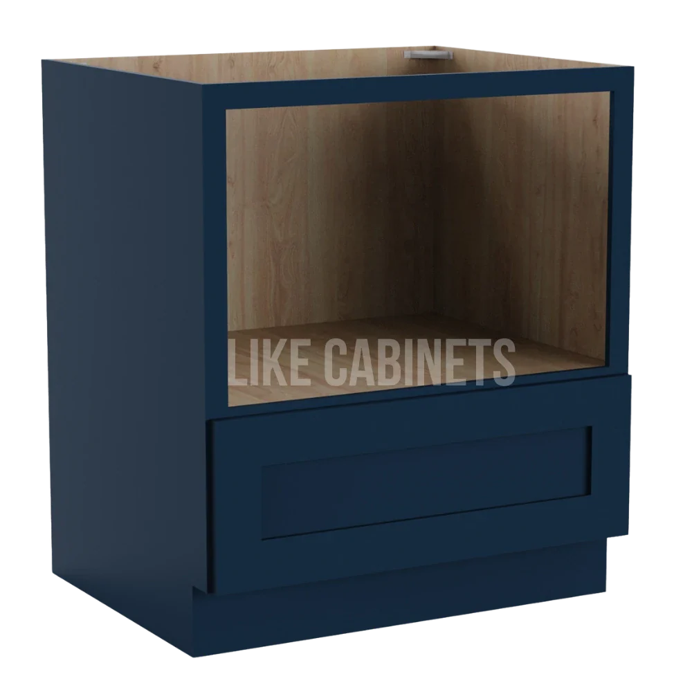 Navy Blue Shaker Microwave Base Cabinet