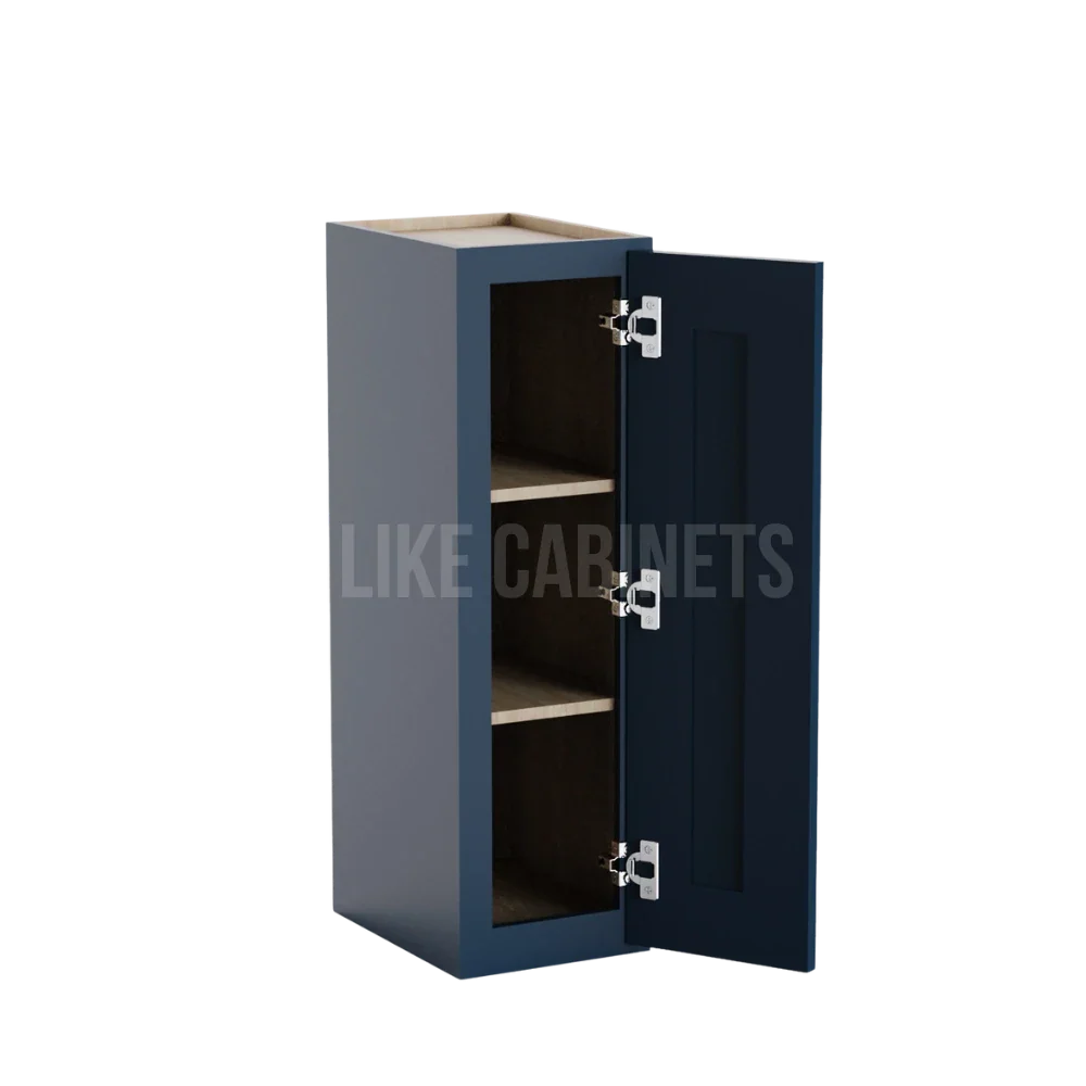 Navy Blue Shaker 30'' H Single Door Wall Cabinet
