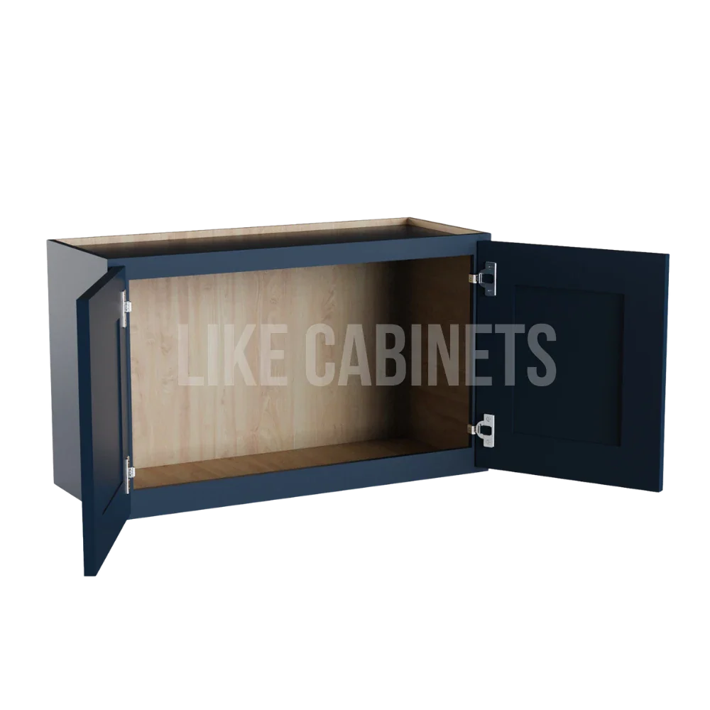 Navy Blue Shaker 18'' H Double Door Wall Cabinet