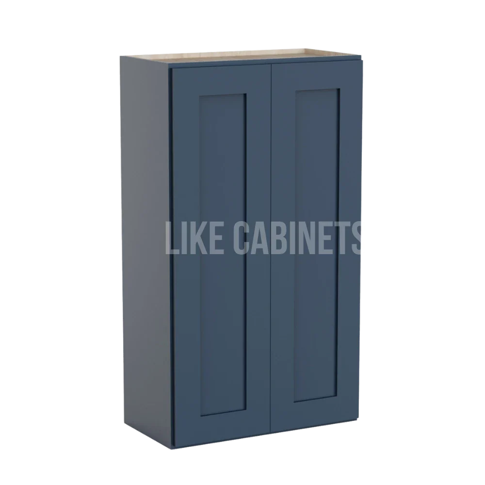 Navy Blue 24″ Diagonal Corner Wall Cabinet