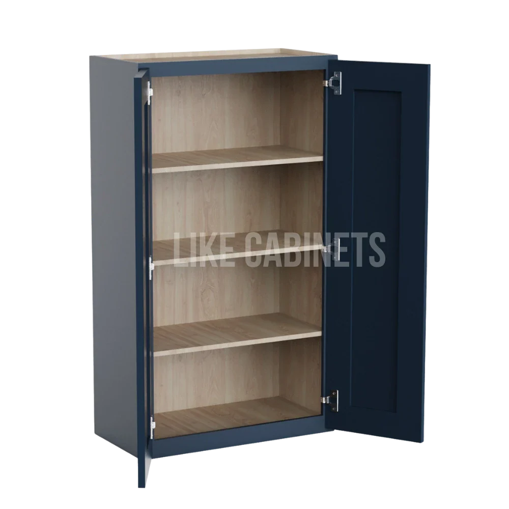 Navy Blue 24″ Diagonal Corner Wall Cabinet