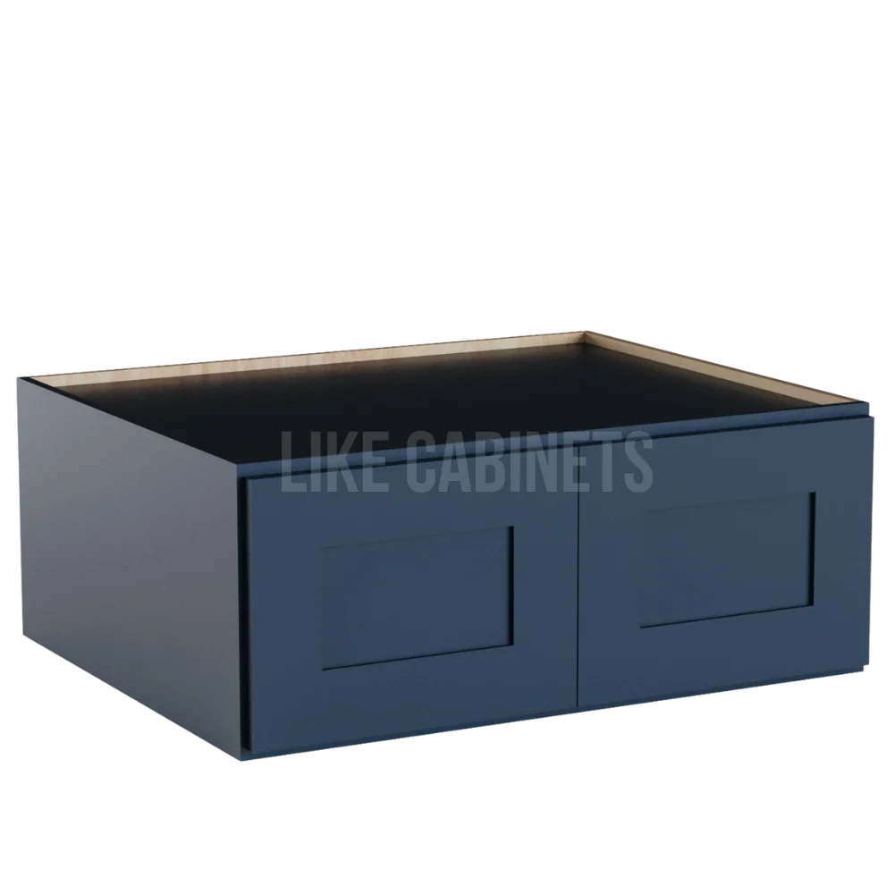 Navy Blue 30'' W Refrigerator Wall Cabinet 24'' Deep