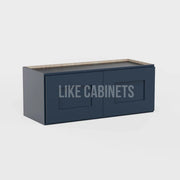 Navy Blue Shaker 15'' H Double Door Wall Cabinet