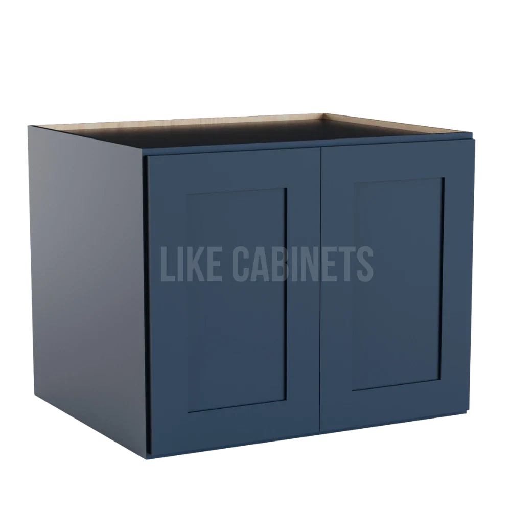 Navy Blue 24'' H Refrigerator Wall Cabinet 24'' Deep